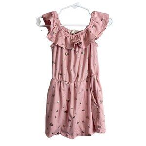 Emma & Elsa Toddler Size 2T/3T Dress Short Pink Hearts Boutique Summer Spring